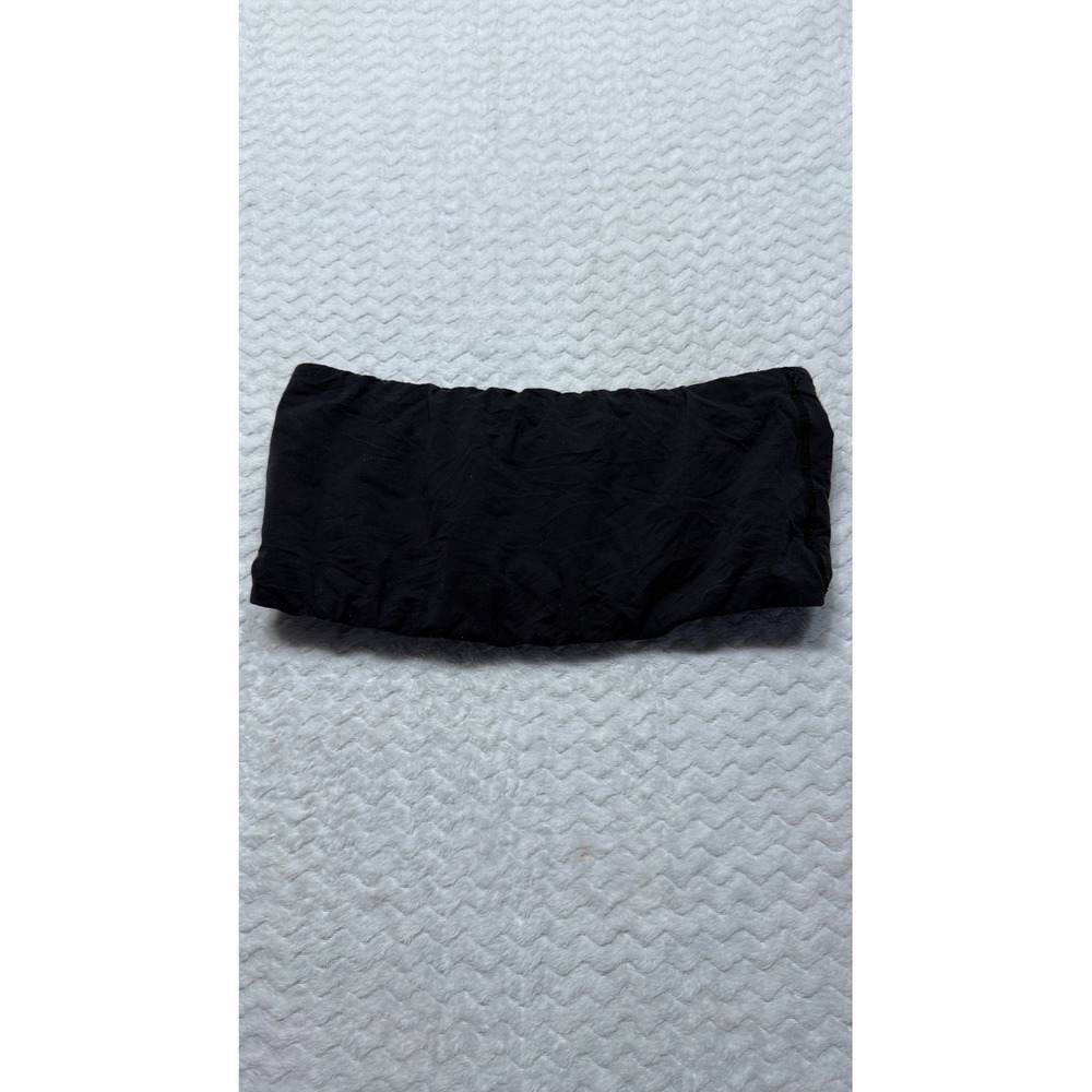 Skims Black Strapless Tube Top Bandeau Minimalist Stretch Size large